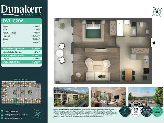 Eladó lakás Vác, Németh László utca 53 nm