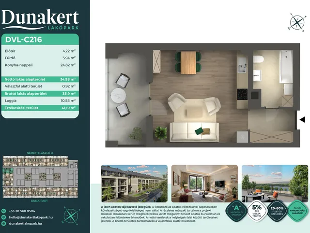 Eladó lakás Vác 35 nm