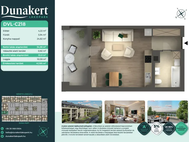 Eladó lakás Vác 35 nm