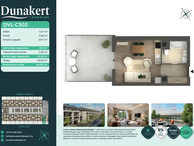 Eladó lakás Vác 30 nm