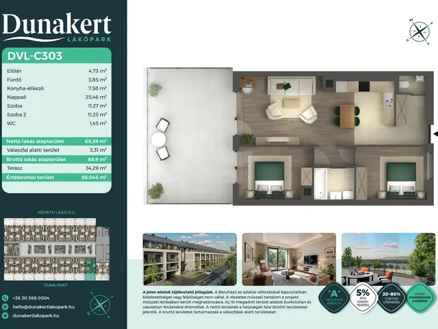 Eladó lakás Vác 66 nm