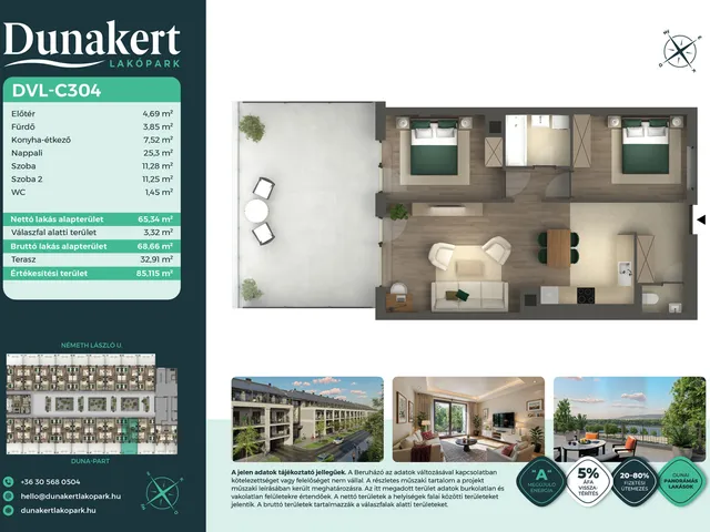 Eladó lakás Vác 65 nm