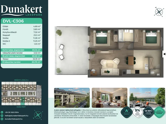 Eladó lakás Vác 65 nm