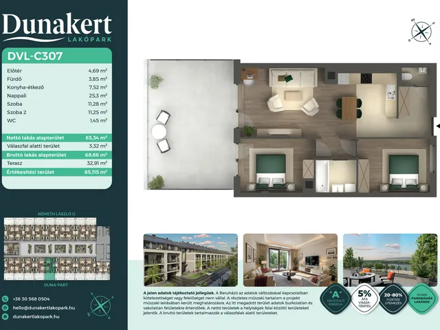 Eladó lakás Vác 65 nm