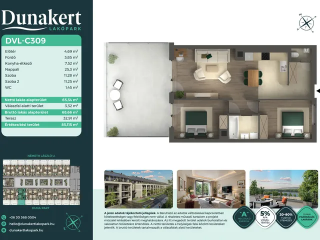 Eladó lakás Vác 65 nm