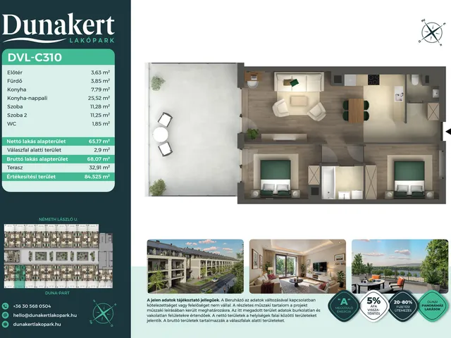 Eladó lakás Vác 65 nm