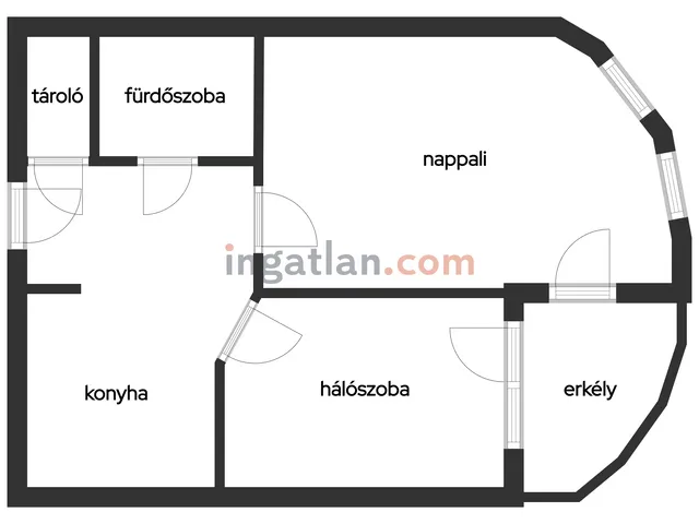 Eladó lakás Budapest X. kerület, Népliget 60 nm