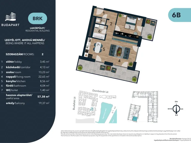 Eladó lakás Budapest XI. kerület 57 nm