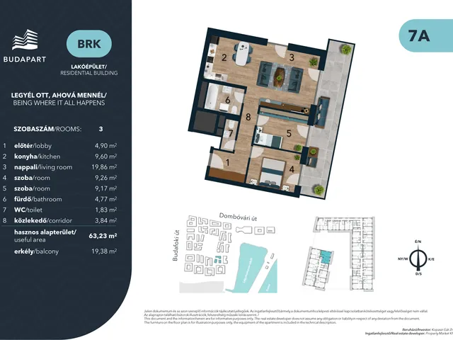 Eladó lakás Budapest XI. kerület 63 nm