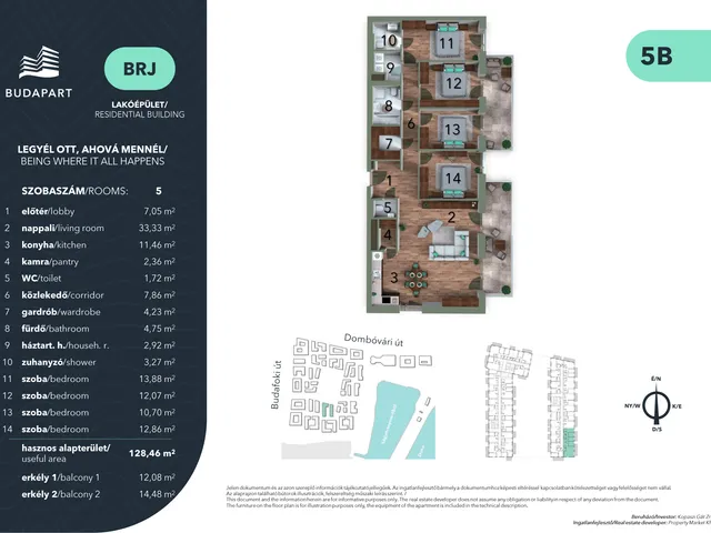 Eladó lakás Budapest XI. kerület 128 nm