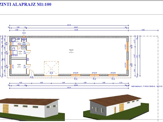 Kiadó kereskedelmi és ipari ingatlan Mosonszentmiklós, Gyártelep 195 nm