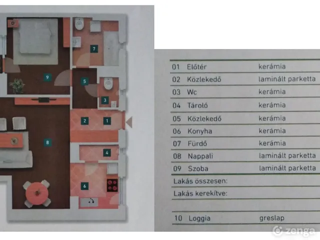 Kiadó lakás Budapest XI. kerület, Albertfalva 56 nm