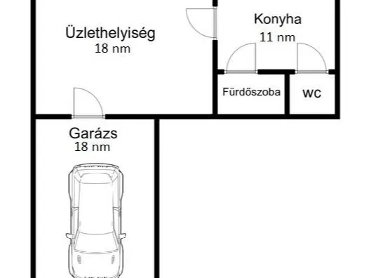 Eladó kereskedelmi és ipari ingatlan Békéscsaba 47 nm