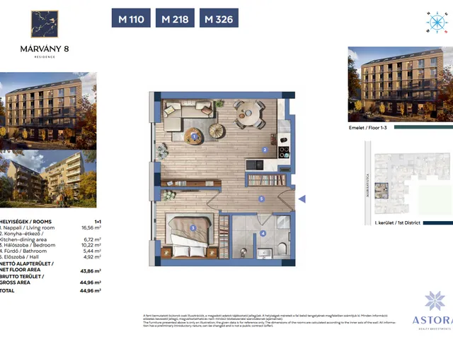 Eladó lakás Budapest I. kerület 45 nm