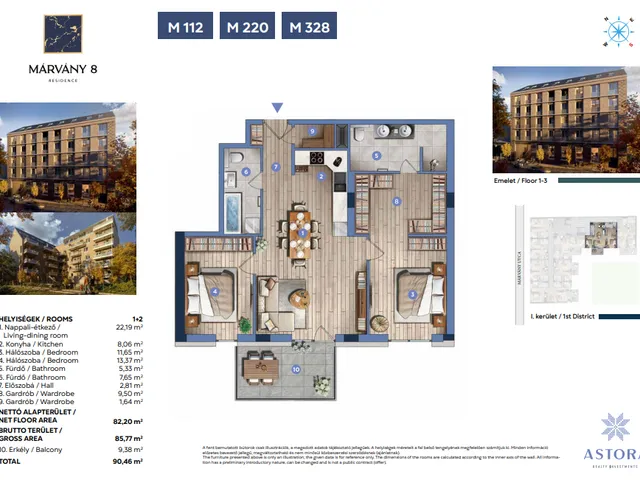 Eladó lakás Budapest I. kerület 86 nm