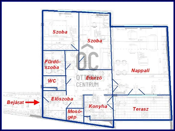 Kiadó lakás Budapest IX. kerület, Rehabilitációs terület IX. ker. 85 nm