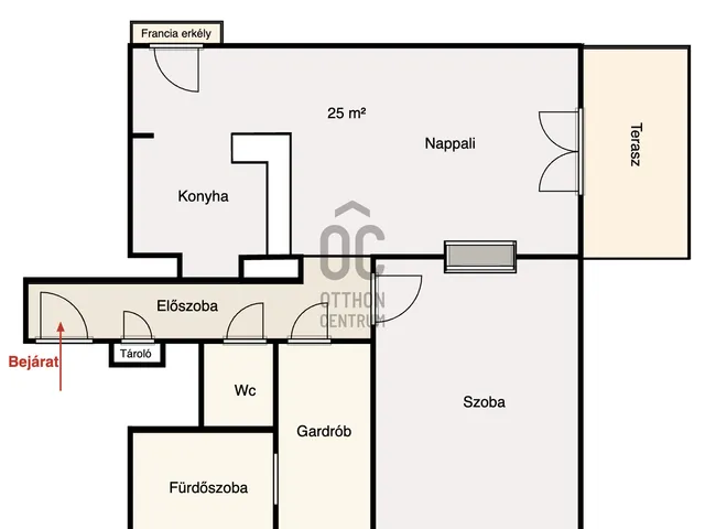 Eladó lakás Budapest XI. kerület, Gellérthegy 56 nm