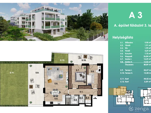 Eladó lakás Budapest XI. kerület, Őrmező 106 nm