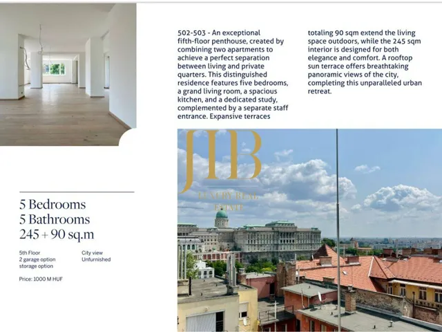 Eladó lakás Budapest I. kerület, Naphegy 245 nm