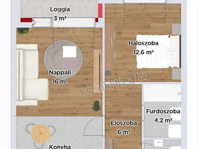 Eladó lakás Budapest XI. kerület, Kelenföld 52 nm