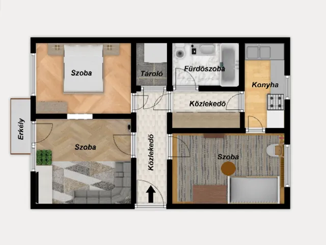 Eladó lakás Miskolc 55 nm