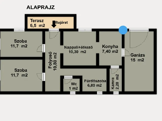 Eladó ház Felsővadász 62 nm