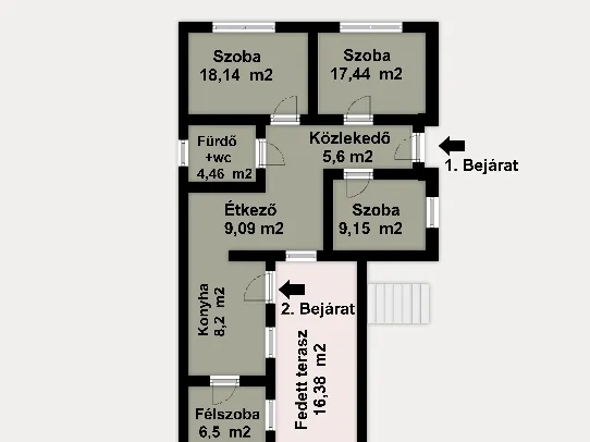 Eladó ház Felsőzsolca, Kossuth Lajos utca 96 78 nm