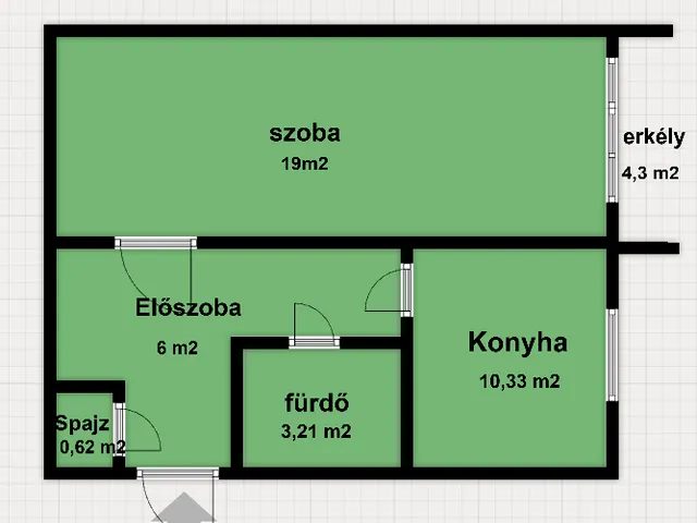 Eladó lakás Miskolc 44 nm
