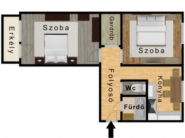 Eladó lakás Miskolc 55 nm