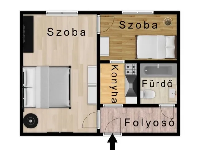 Eladó lakás Kazincbarcika 35 nm