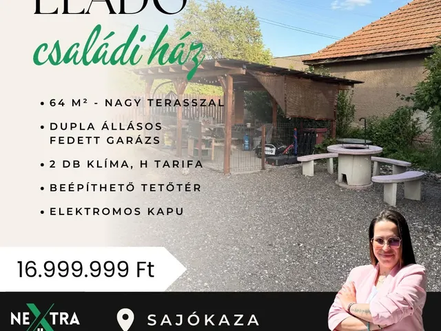 Eladó ház Sajókaza 64 nm