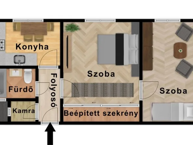 Eladó lakás Kazincbarcika, Építők útja 47 nm