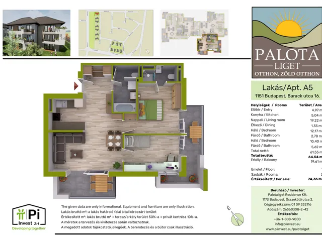 Eladó lakás Budapest XIV. kerület 65 nm