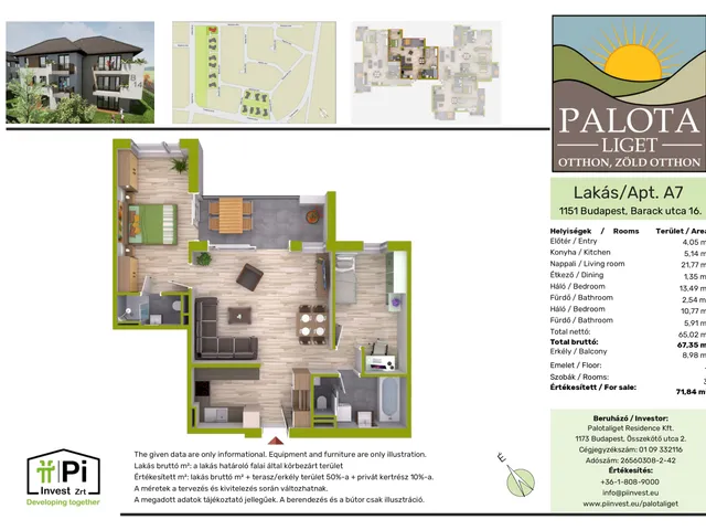 Eladó lakás Budapest XIV. kerület 67 nm