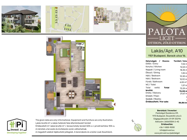 Eladó lakás Budapest XIV. kerület 76 nm