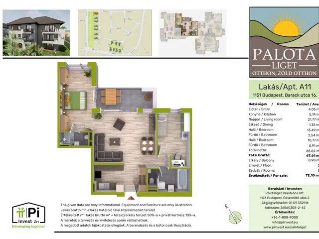 Eladó lakás Budapest XIV. kerület 68 nm