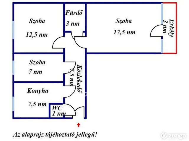 Eladó lakás Mohács 59 nm