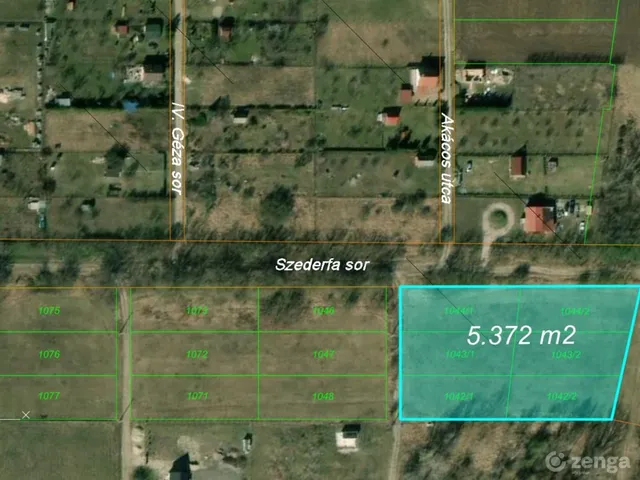 Eladó telek Moha 5372 nm