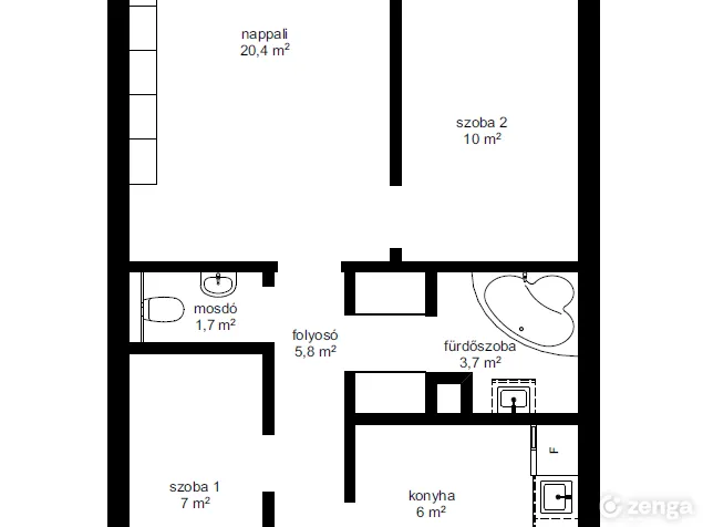 Eladó lakás Budapest II. kerület, Országút 55 nm