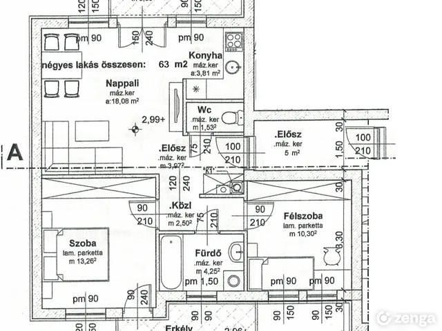 Eladó lakás Dunakeszi 63 nm