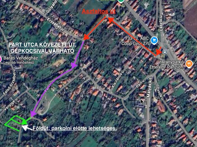 Eladó telek Győrújbarát, Cseh horgas  1002 nm