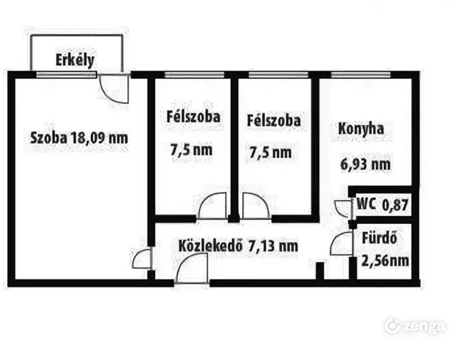 Kiadó lakás Debrecen, Tócóskert, István út 54 nm