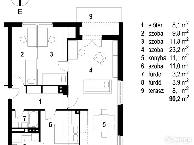 Eladó lakás Budapest XII. kerület, Orbánhegy 86 nm