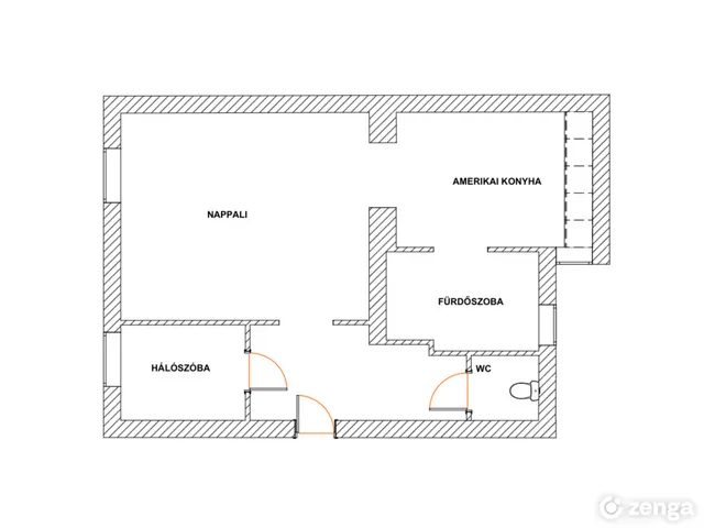 Eladó lakás Budapest II. kerület, Víziváros II. ker 37 nm