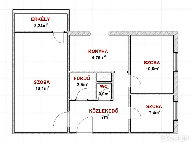 Eladó lakás Székesfehérvár 55 nm