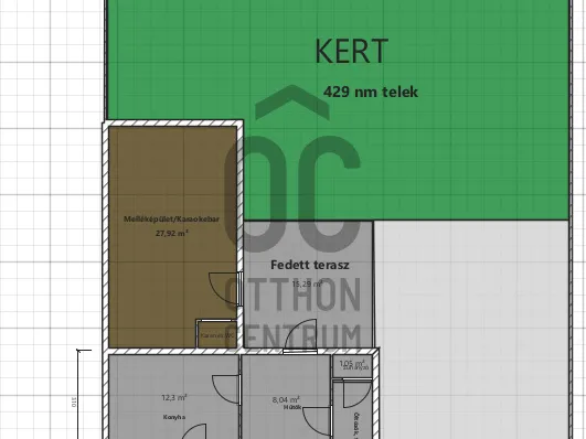 Kiadó kereskedelmi és ipari ingatlan Debrecen, Csapókert 124 nm