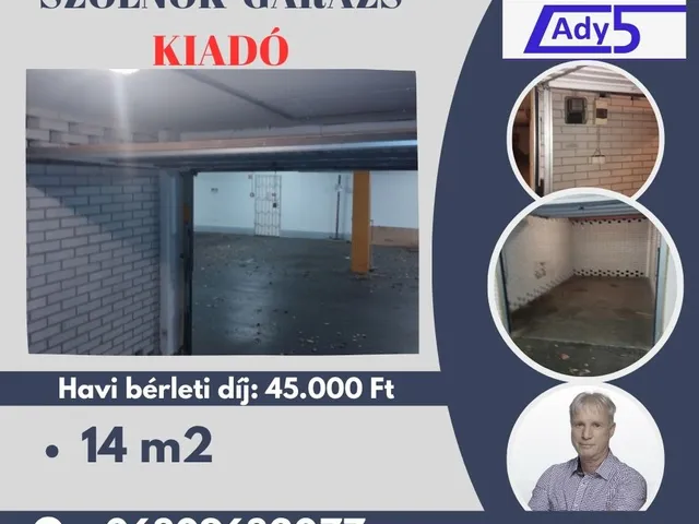 Eladó garázs Szolnok, Belváros 14 nm