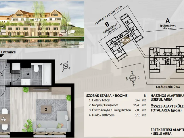 Eladó lakás Veresegyház, Mézesvölgy 34 nm