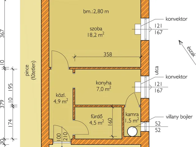 Eladó lakás Kömlő, Berek utca 36 nm