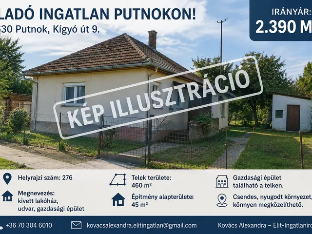 Eladó ház Putnok 45 nm